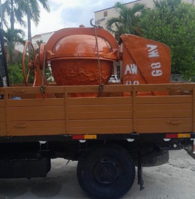 7TM Concrete Mixer AW89 on site  delivering consistent mixing performance for stronger and more reliable concrete. (7TM Concrete Mixer For Rent)