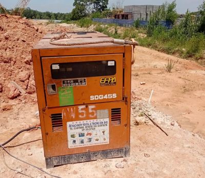 45KVA Genset AW55 on site � supplying dependable power to support uninterrupted construction activities. (45KVA Generator For Rent In Selangor)