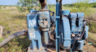 6�� Water Pump AW18 is on site, helping our customer remove accumulated water efficiently to keep the work area dry, safe, and ready for the next phase of construction. (6�� Skyes Pump For Rent)