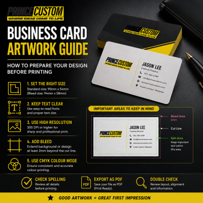 Business Card Artwork Guide Malaysia | Prepare Design for Printing