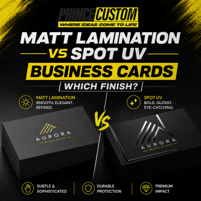Matt Lamination vs Spot UV Business Cards: Which Finish Should You Choose?