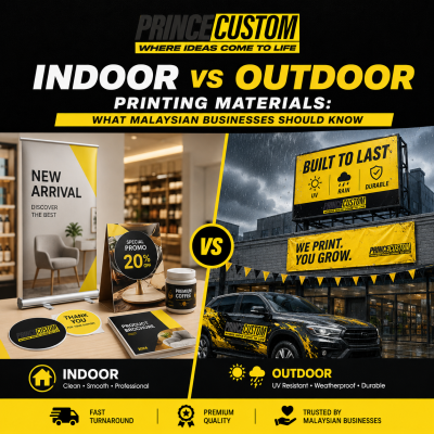 Indoor vs Outdoor Printing Materials: What Malaysian Businesses Should Know