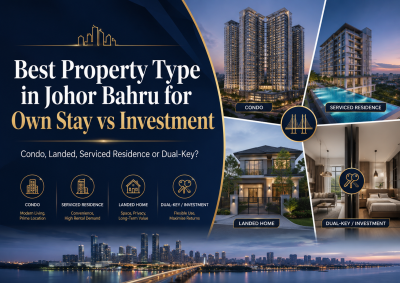 Best Property Type in Johor Bahru for Own Stay vs Investment 2026 | Condo, Landed, Serviced Residence or Dual-Key?
