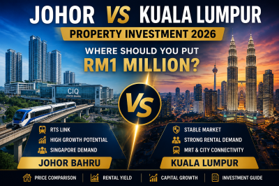 Johor vs Kuala Lumpur Property Investment 2026: Where Should You Put RM1 Million?