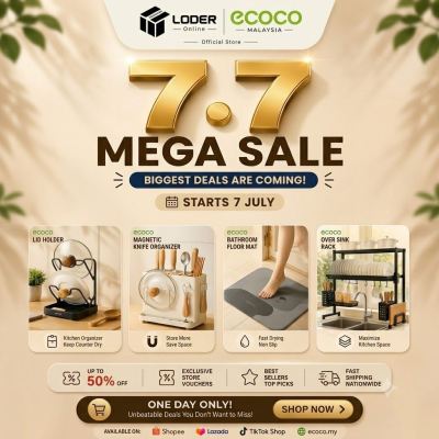  7.7 MEGA SALE IS HERE! Save Big on Your Favourite ECOCO Essentials! 