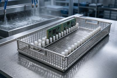 PCB Tray with Teflon for Boards That Cannot Touch Bare Metal