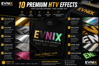 10 Amazing Heat Transfer Vinyl (HTV) Effects That Make Your Apparel Stand Out