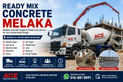 Ready Mix Concrete Supply & Delivery in Melaka