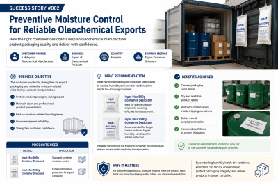 Moisture Prevention Success Story #002 - Oleochemical
