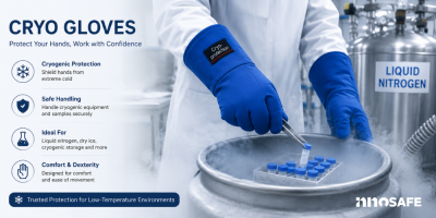 Cryogenic Gloves for Liquid Nitrogen & Ultra-Low Temperature Protection
