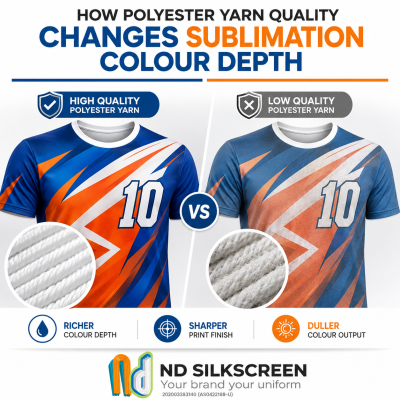 How Polyester Yarn Quality Changes Sublimation Colour Depth