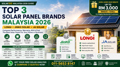 Top 3 Solar Panel Brands Malaysia 2026��LONGi��Jinko Solar��JA Solar �Ƚ�ָ��