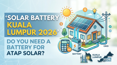 Solar Battery Kuala Lumpur 2026 | Perlu Bateri untuk ATAP Solar?
