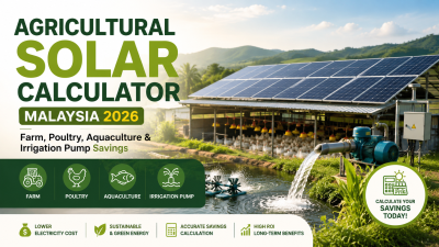 Kalkulator Solar Pertanian Malaysia 2026��Penjimatan Ladang, Ternakan, Akuakultur & Pam Air