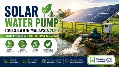 Solar Water Pump Calculator Malaysia 2026��Irrigation Pump Solar Cost & Savings