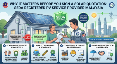 SEDA Registered PV Service Provider Malaysia��Why It Matters Before You Sign a Solar Quotation