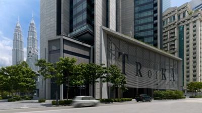 The Troika Kuala Lumpur, car park coating Malaysia, façade water repellent, waterproofing specialist Malaysia, Topkrete projects, concrete protection, luxury residential waterproofing, car park flooring system, building protection solutions.