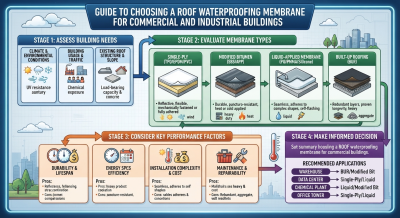 Choosing a Roof Waterproofing Membrane for Commercial and Industrial Buildings