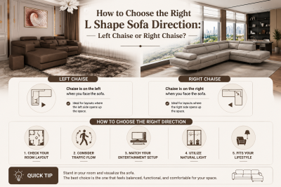 How to Choose the Right L Shape Sofa Direction: Left Chaise or Right Chaise?