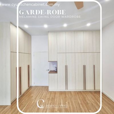 Melamine Swing Door Wardrobe in Gamuda