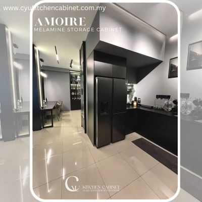 Melamine Storage Cabinet In Melawati | Custom Built-In Cabinet
