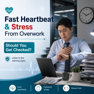 Fast Heartbeat and Stress From Overwork: Should You Get Checked?
