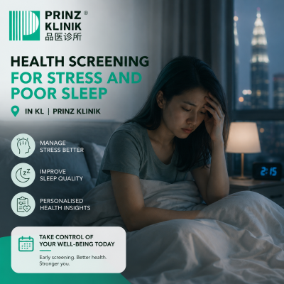 Stress & Poor Sleep Health Screening in KL | Prinz Klinik