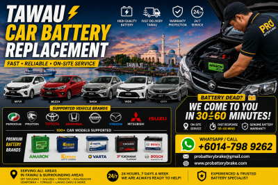 Car Battery Replacement Tawau   Fast On-Site Service for All Car Brands