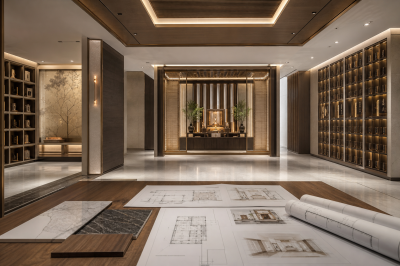3D Memorial Space Planning in Selangor for Temple Committees Before Renovation