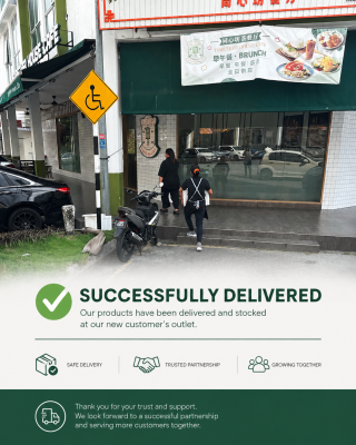 Successful First Delivery to Our New Café Partner