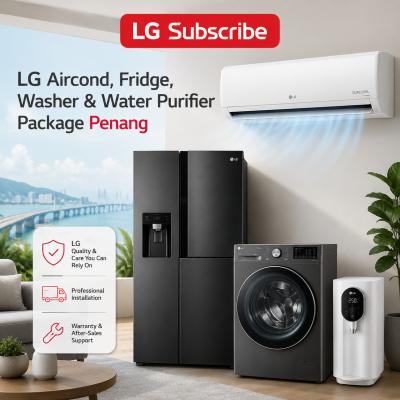 LG Aircond, Fridge, Washer & Water Purifier Package Penang