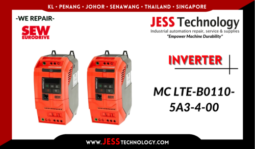 Repair SEW-EURODRIVE INVERTER MC LTE-B0110-5A3-4-00 KL, Selangor, Johor, Penang, Sabah, Sarawak