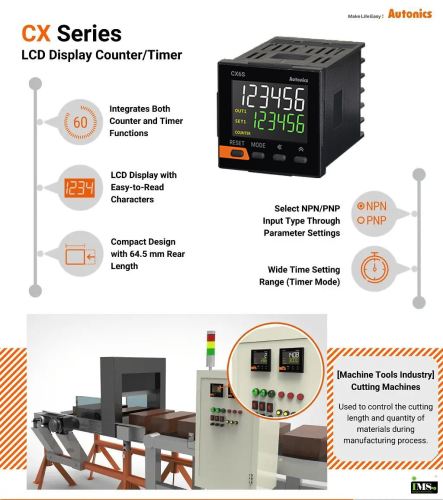 All new Autonics CX Series -  LCD Display Counter/Timers