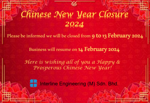 Close for Chinese New Year 9th to 13th D