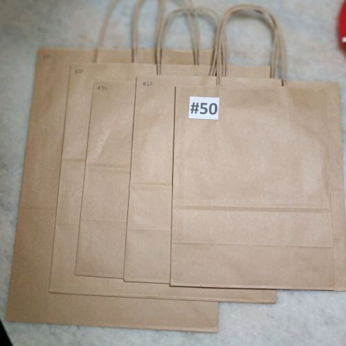 Twisted handle paper bag
