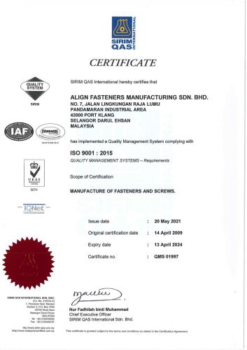 ISO Certificate 2021-2024