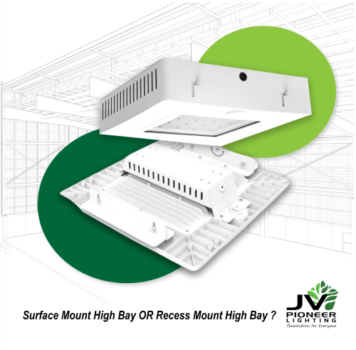 Surface Mount High Bay or Recess Mount High Bay