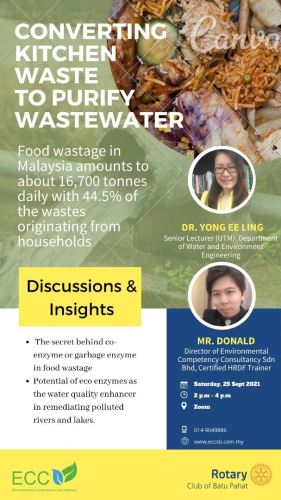Webinar: Converting Kitchen Waste to purify Wastewater