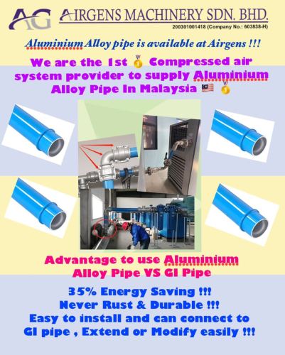 Aluminium Alloy Pipe Is available at Airgens!!!