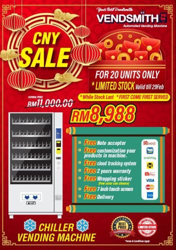 CNY Sales 2024 Chiller Vending Machine