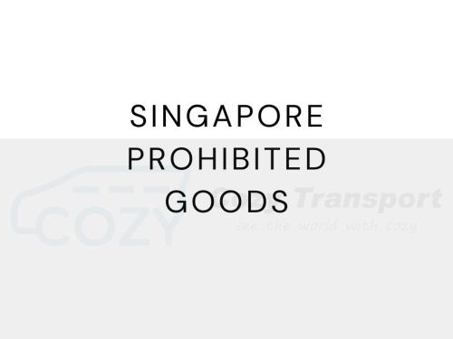 Singapore Prohibited Goods