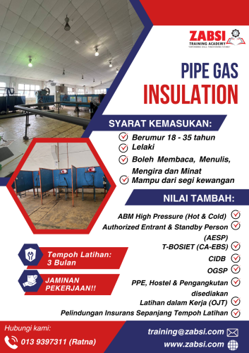 Kursus Baru Jaminan Pekerjaan: Pipe Gas Insulation