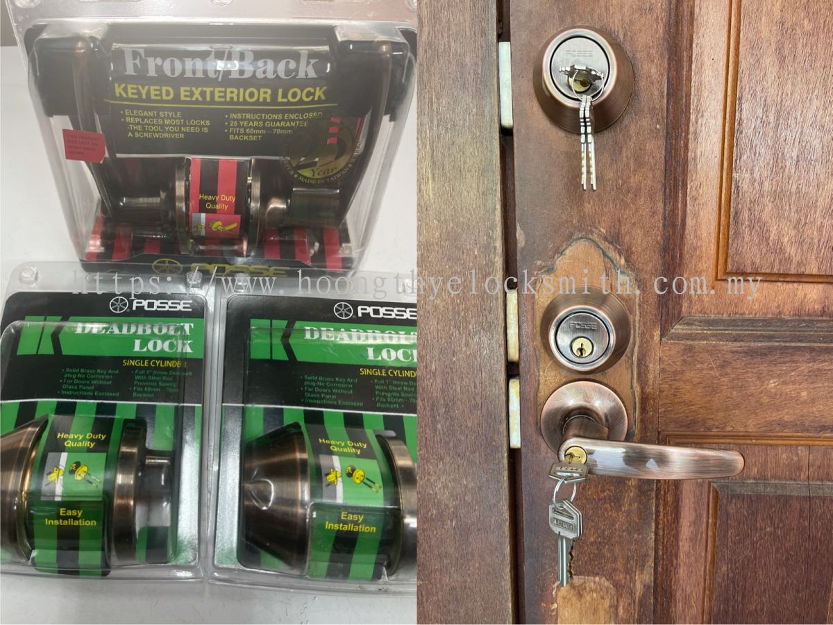 Install & Supply POSSE Tubular Lockset & Deadblot Lock (Key Alike System)