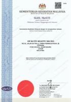 IDE WATER INDUSTRY CERTIFICATE