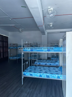 Workers Dormitory Furniture | Double Decker Bedframe | High Density Single Mattress 