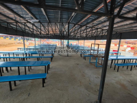 Canteen Table & Chair | Fibreglass Table & Chair | Supply to IJM Construction