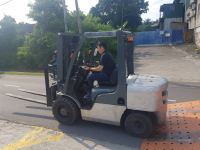 Nissan Diesel Forklift Rental at Kg Baru Sungai Buloh, Selangor, Malaysia (C123)