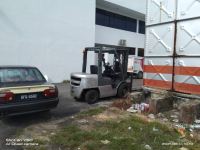 Nissan Diesel Forklift Rental at Pos Laju, Banting, Malaysia (C127)
