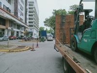 Mitsubishi Diesel Forklift Rental at Cheras, Kuala Lumpur, Malaysia (C192)