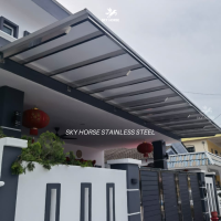 Aluminum Composite Panel Roofing Skylight Aluminum Auto Gate System Installation Project Puchong | Malaysia 